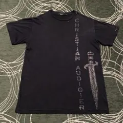 Christian Audigier sword design tee emo