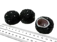 【食品サンプル】胡麻団子3個セット（黒ゴマ）