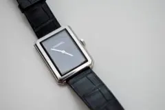 CHANEL マトラッセ　キルティング　ブラックレザー 時計用　純正　ベルト CHANEL マトラッセ キルティング ブラックレザー 時計用 純正 ベルト