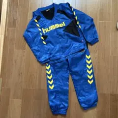 hummel ピステ・ウィンドブレーカー 青・黒・黄 120 キッズ