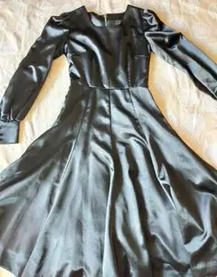 黒ワンピース 古着 ビンテージ ハンドメイド