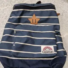 Coleman ストライプリュック ネイビー