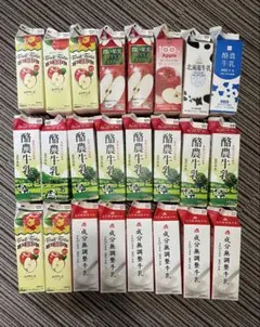 紙パック24本 未解体 折りたたみなし 洗浄済み