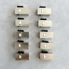☆カプラー RJ45 Cat6 シールド付き 10個 シルバー イーサネット