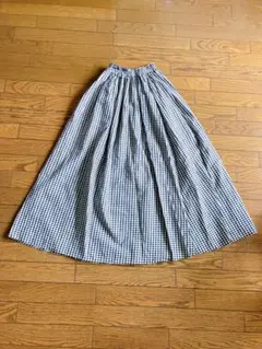 【美品】slobe IENA ロングスカート　フレアスカート　リネン混