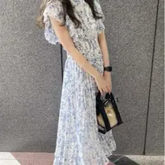 2WAY花柄プリーツワンピース INGNI