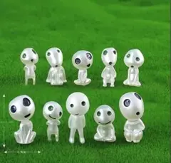 新品光るこだま フィギュア 人形 インテリア 置物　10個