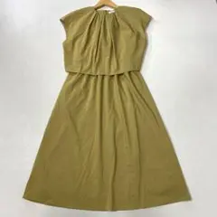 24SS 美品 23区 接触冷感/洗える ストレッチラミー混タフタ ワンピース