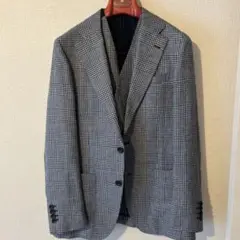 SUIT SELECT 伊製DRAGO ツーピース スーツ リネン L