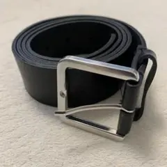 黒 ベルト シルバー金属バックル　H&M