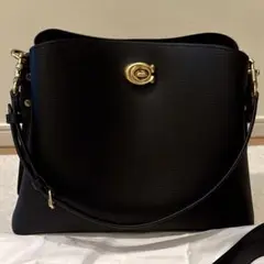 お値下げ！新品未使用　COACH ウィロウ　ショルダーバッグ　2way ブラック