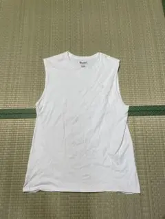 Champion ホワイト ノースリーブ　L