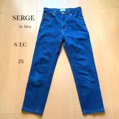 SERGE de bleu S.T.C ハイウエストストレートデニム 25