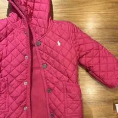 お値下げ　Ralph Lauren キッズコート 中綿　ポロ　ピンク　ロンパース