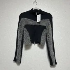 新品　韓国ファッション　MIDNIGHT MOVE クロップドニット