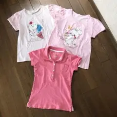 キッズ 半袖Tシャツ 3枚セット まとめ売り120/130cm