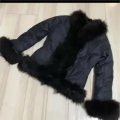 希少 黒タグ モンクレール ダウンコート