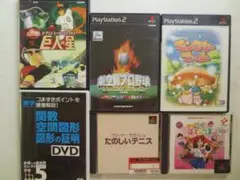 TKM129）PS2プレステのソフト色々★巨人の星・野球テニス・ぱずるだま他６個