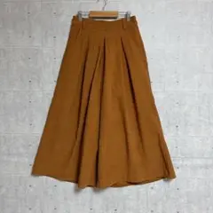 【AFRICATARO】　ワイドパンツ　（Ｆ）　ガウチョ　ウエストゴム　ブラウン