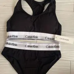 Calvin Klein ブラック　ブラジャーショーツセットSサイズ