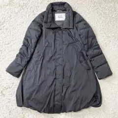 【美品】 タトラス HOSTI ロングダウンコート バルーン型 ブラック 02