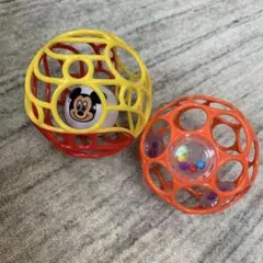 ミッキーマウス ラトルボール 2個セット