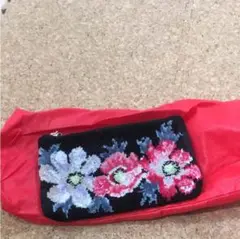 新品未使用シュニール織ポーチ