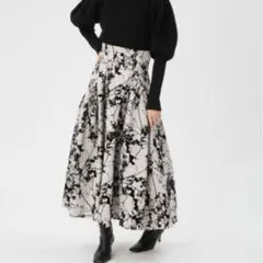 FRAY I.D グリッターフロッキースカート
