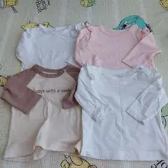 60~70cm　七分丈　長袖Tシャツ　4枚　薄手　西松屋　保育園