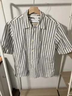 MHL. Japan製 Cotton Linen Stripe Shirt