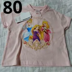 新品Disneyプリンセス半袖Tシャツ80　女の子