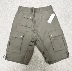 GU × rokh ワイドカーゴショーツ オリーブ S ショートパンツ