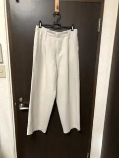 evam eva エヴァムエヴァ リネン ワイドパンツ