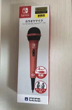 Switch用 カラオケマイク レッド NSW-448