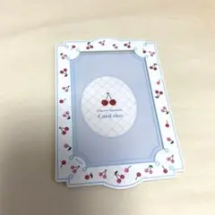 フクヤ キャラ福くじ 硬質 ケース カード チェリーボンボン ブルー