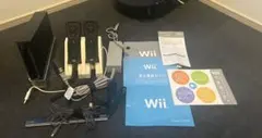 Wii 本体 ブラック/ wii sports、街へ行こうよどうぶつの森