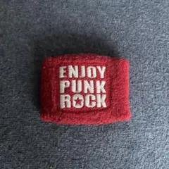 ENJOY PUNK ROCK リストバンド 赤