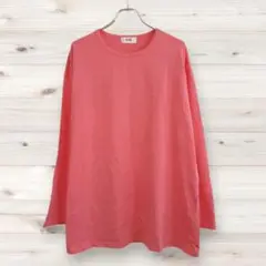 O0885【RURU】長袖カットソー ロンT シャツ 無地 春色 コットン混