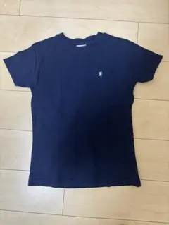 Gymphlexネイビー 半袖Tシャツ ロゴ入り(レディース12(S相当)サイズ