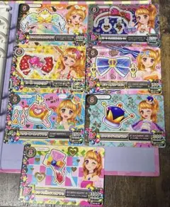 アイカツ　大空あかりアクセ　６枚セット オデットスワン　サイン入り