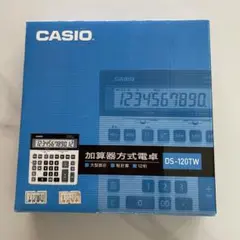 新品未使用品　カシオ 電卓 DS-120TW Amazon | カシオ スタンダード電卓 税計算・加算器方式 デスク