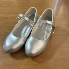シルバー フォーマルシューズ　30