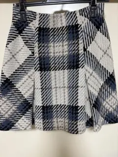 再値下げsnidelチェック柄プリーツスカート 1サイズ