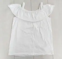 トップス フリル ホワイト koe 120