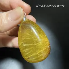 針ミチミチ！ゴールドルチルクォーツ　ペンダント　シルバー925