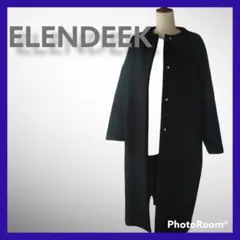 【美品】ELENDEEK エレンディーク ロングコート ブラック
