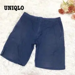 s.430【ユニクロ】メンズ ハーフパンツ 無地 シンプル 夏◎ カジュアル M