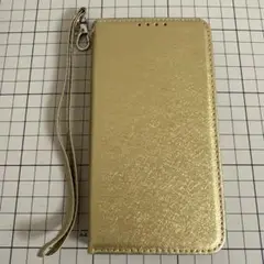 Sharp AQUOS スマホケース 手帳型 ゴールド SHV40 ケース