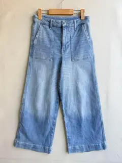 H&M レディース　フレア　ジーンズ　ワイド　デニム　ハイウエスト　薄い　S
