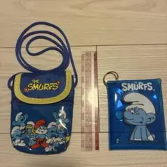 THE SMURFS ポーチとカードケースセット